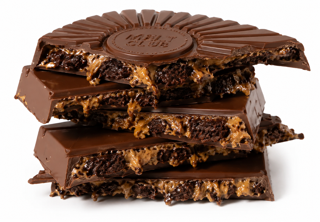 Broken bar stack — brownie pb center